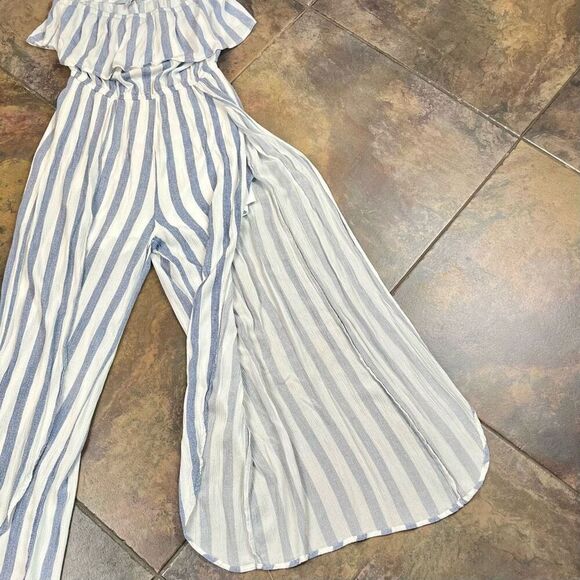 Favlux Fashion Striped Dress Jumpsuit Medium - Picture 5 of 11